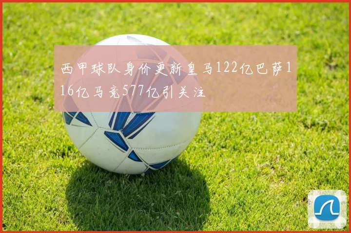 西甲球队身价更新皇马122亿巴萨116亿马竞577亿引关注